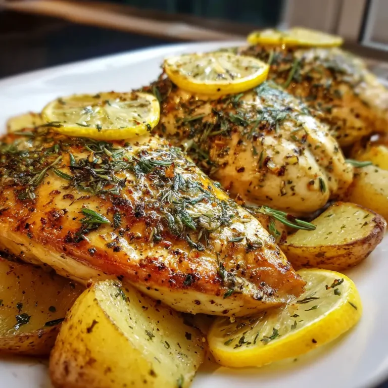 Baked Lemon Garlic Herb Chicken