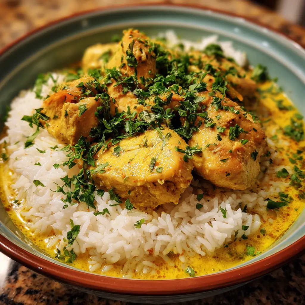 Coconut Curry Chicken with Rice