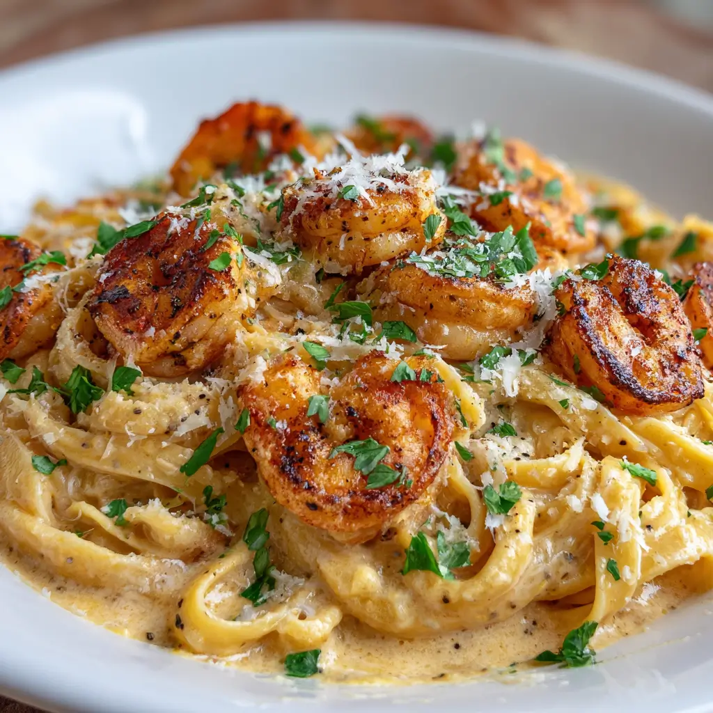 Creamy Cajun Shrimp Alfredo