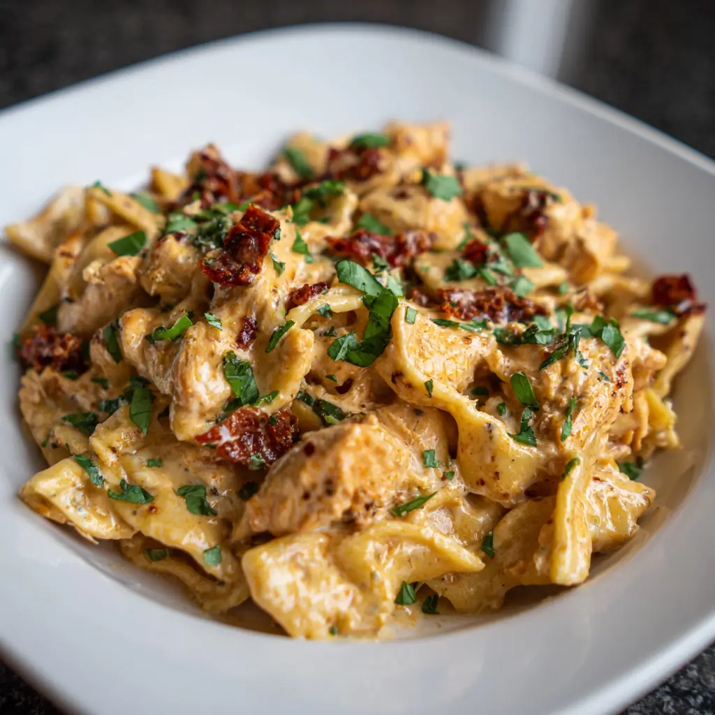 Creamy Sun Dried Tomato Chicken Pasta