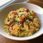Garlic Butter Shrimp Orzo