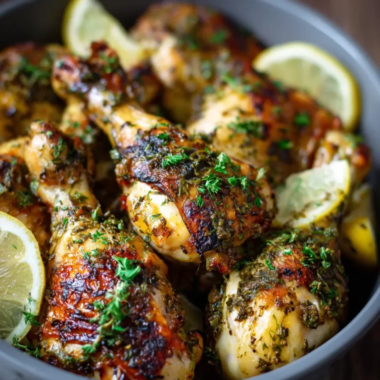 Lemon Herb Roasted Chicken Drumsticks