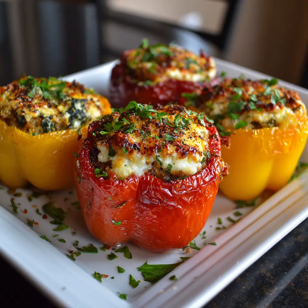 Mediterranean Stuffed Bell Peppers