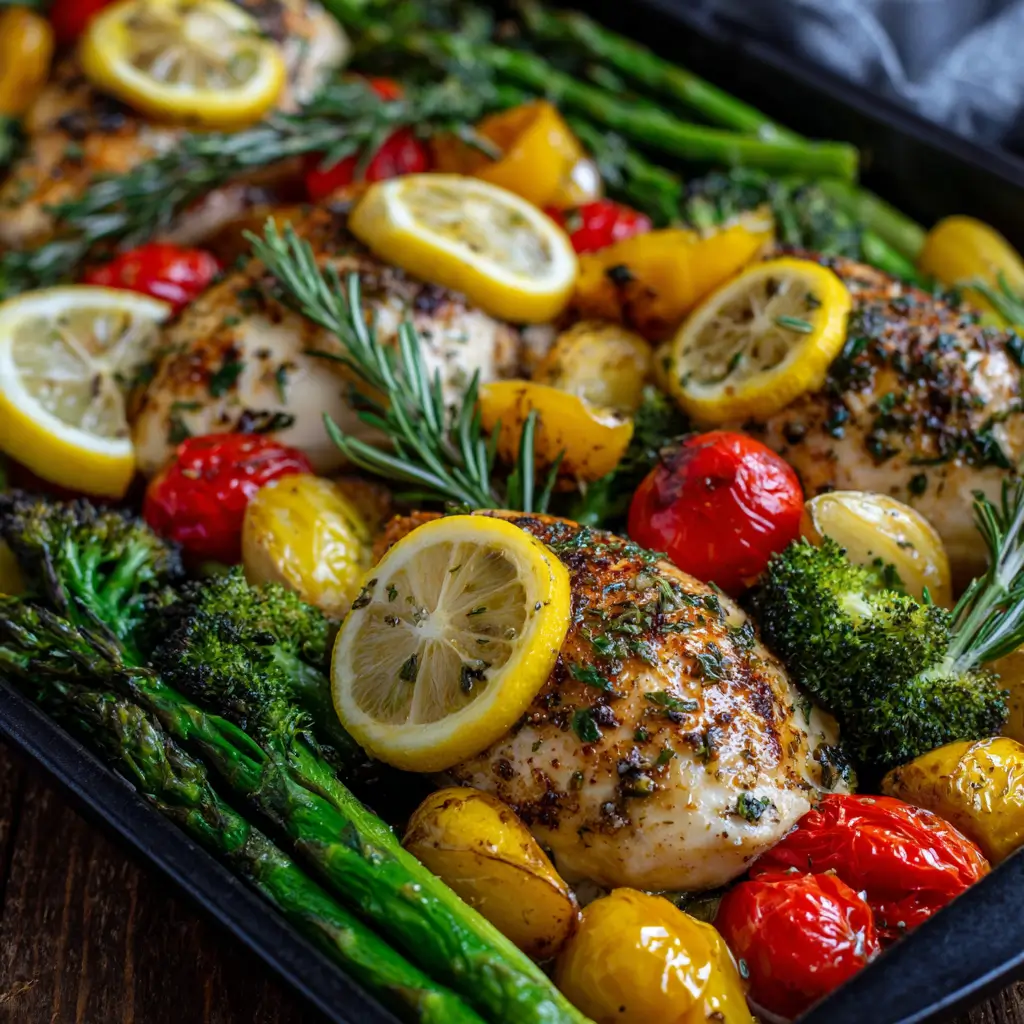 Sheet Pan Lemon Herb Chicken and Veggies