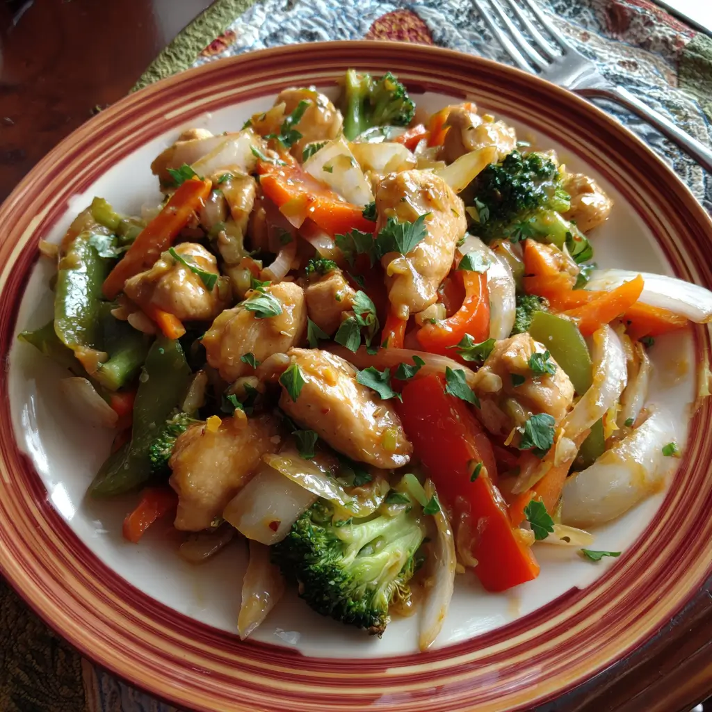 Thai Peanut Chicken Stir Fry